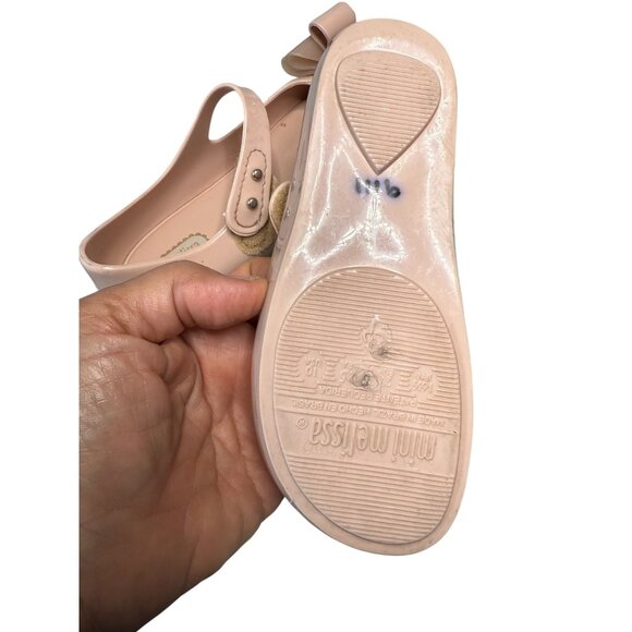 Mini Melissa Ultragirl Sweet Pink Bow Toddler Shoes Size 5 - Picture 4 of 16